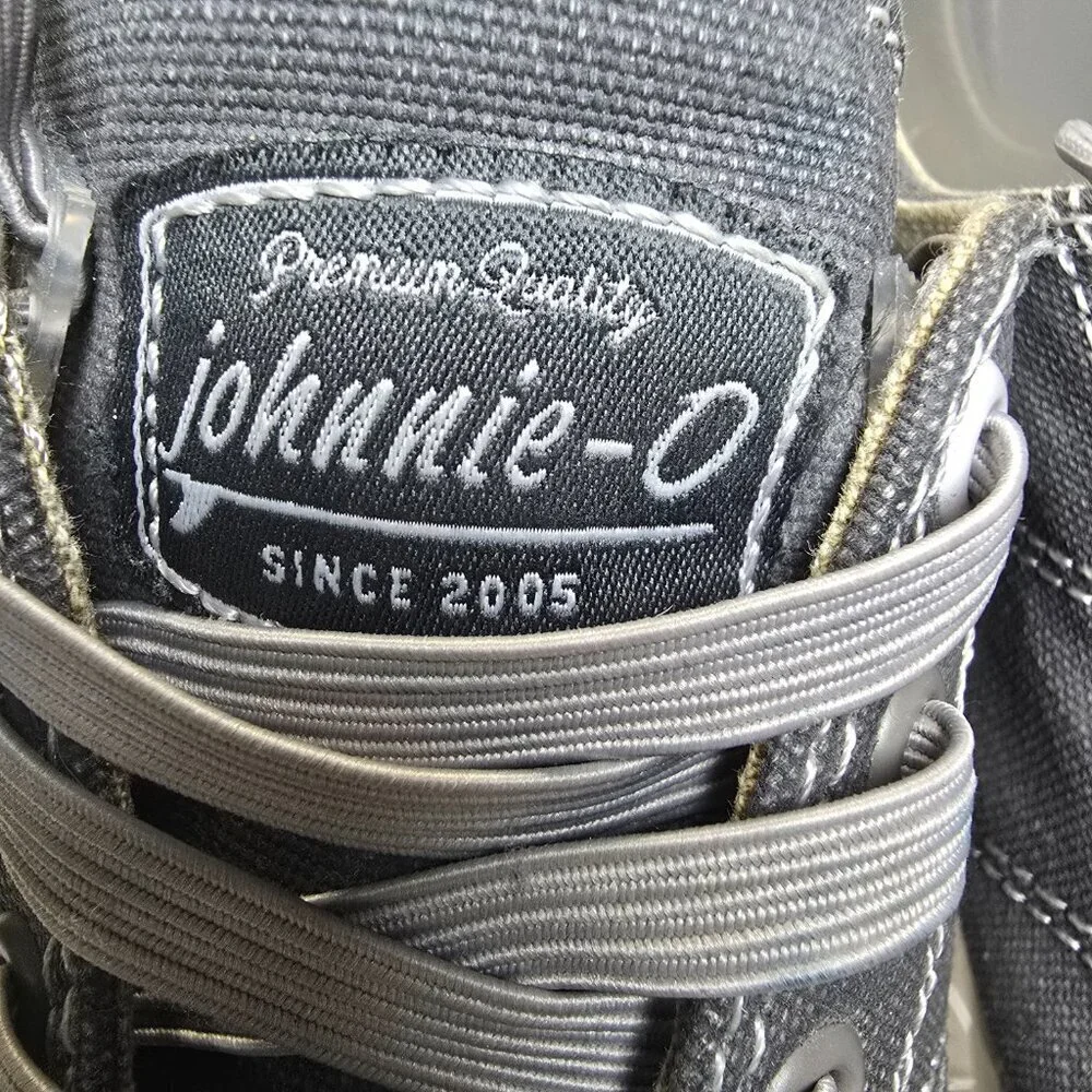 JOHNNY O'S SANTA CRUZ GRAY CANVAS LOAFER GOLF BEACH FISHING DECK SHOES MENS 9
